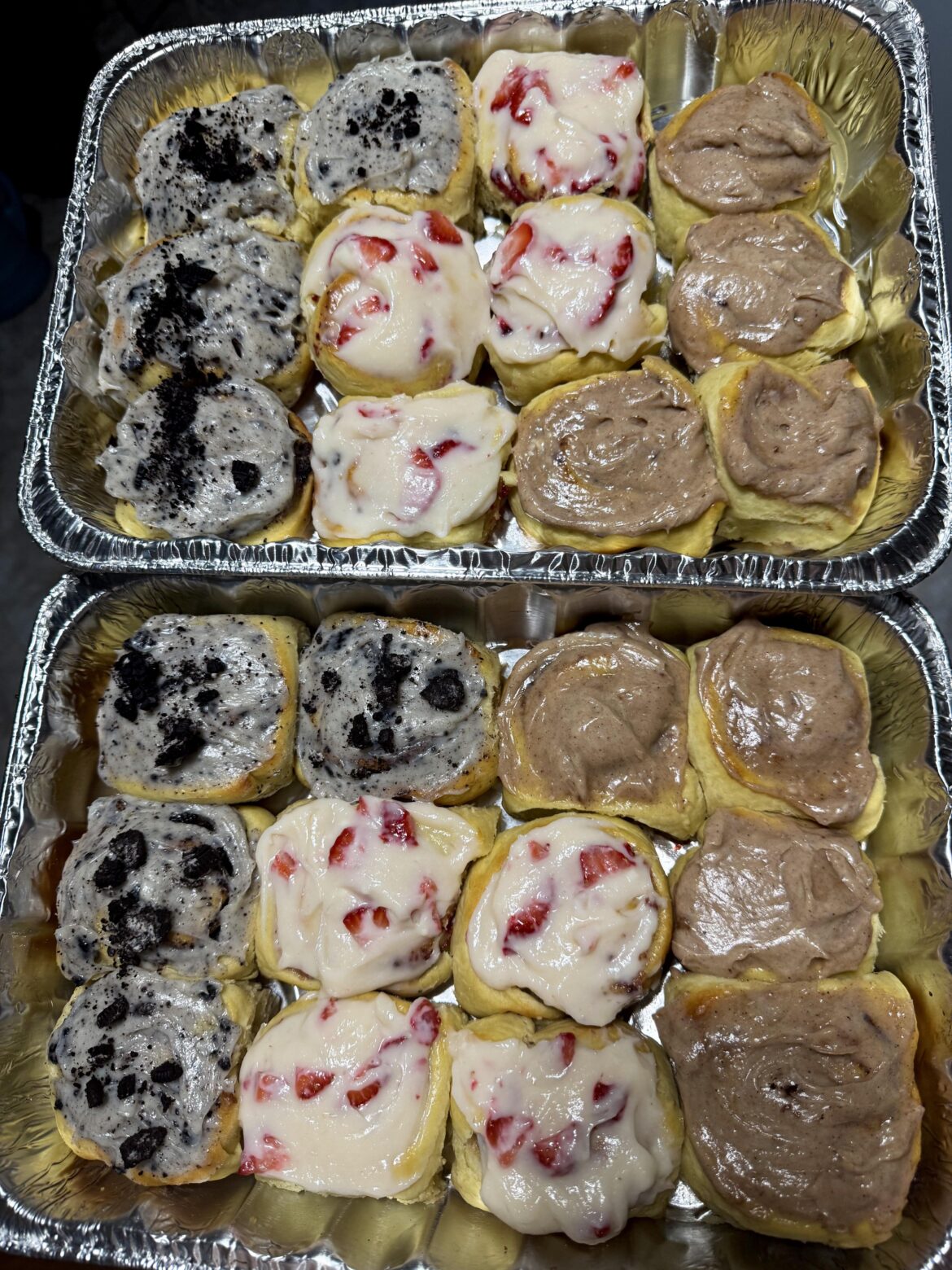 Cinnamon roll samplers I made today