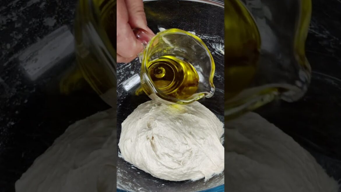 Ciabatta without 3 kneading   step by step recipe with olive oil | Italian bread at home