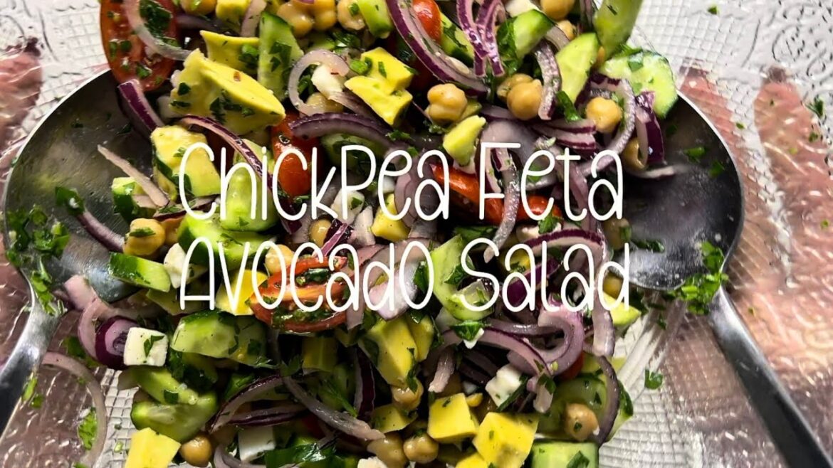 Chickpea Feta Avocado Salad | Quick & Healthy Recipe