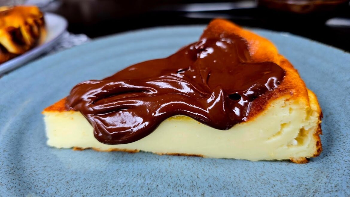 Burnt Basque Cheesecake With Chocolate Ganache | Easy San Sebastian Cheesecake Recipe