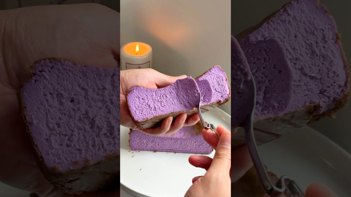 Easy Ube Basque Cheesecake Recipe