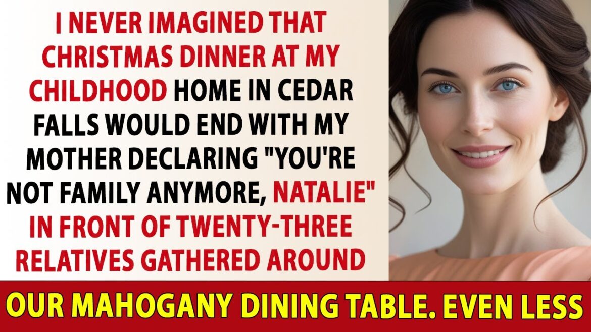 At Christmas Dinner, My Mom Said "You're Not Family" — So I Ended It With One Brutal Reply.