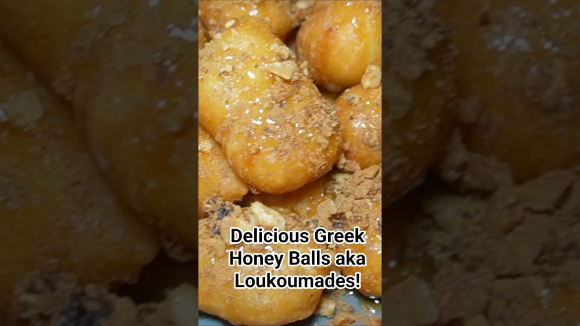 Greek Honey Balls! (Λουκουμάδες) #greece #cooking #greekfood #greek #recipes #loukoumades
