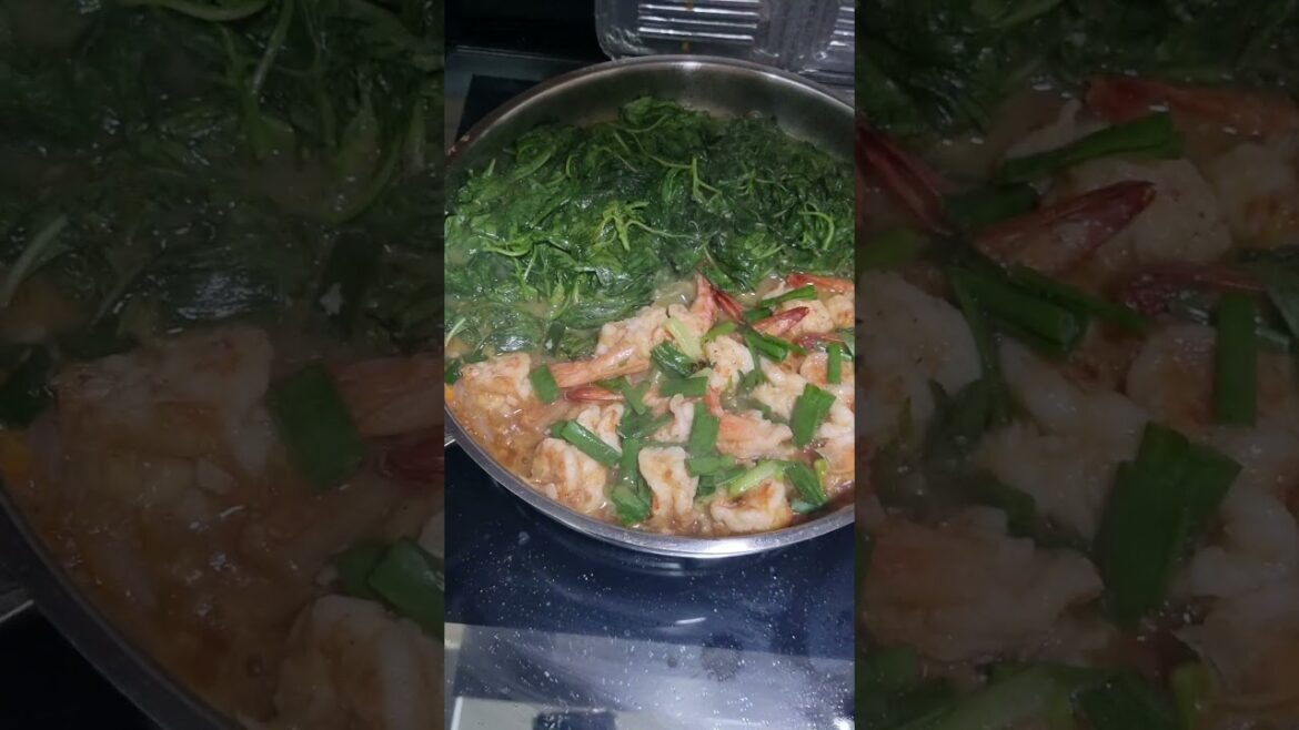 Prawns & spinach