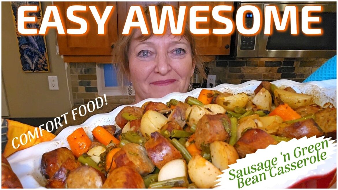 Italian Sausage, Green Bean & Potato Easy One-Pan Dinner