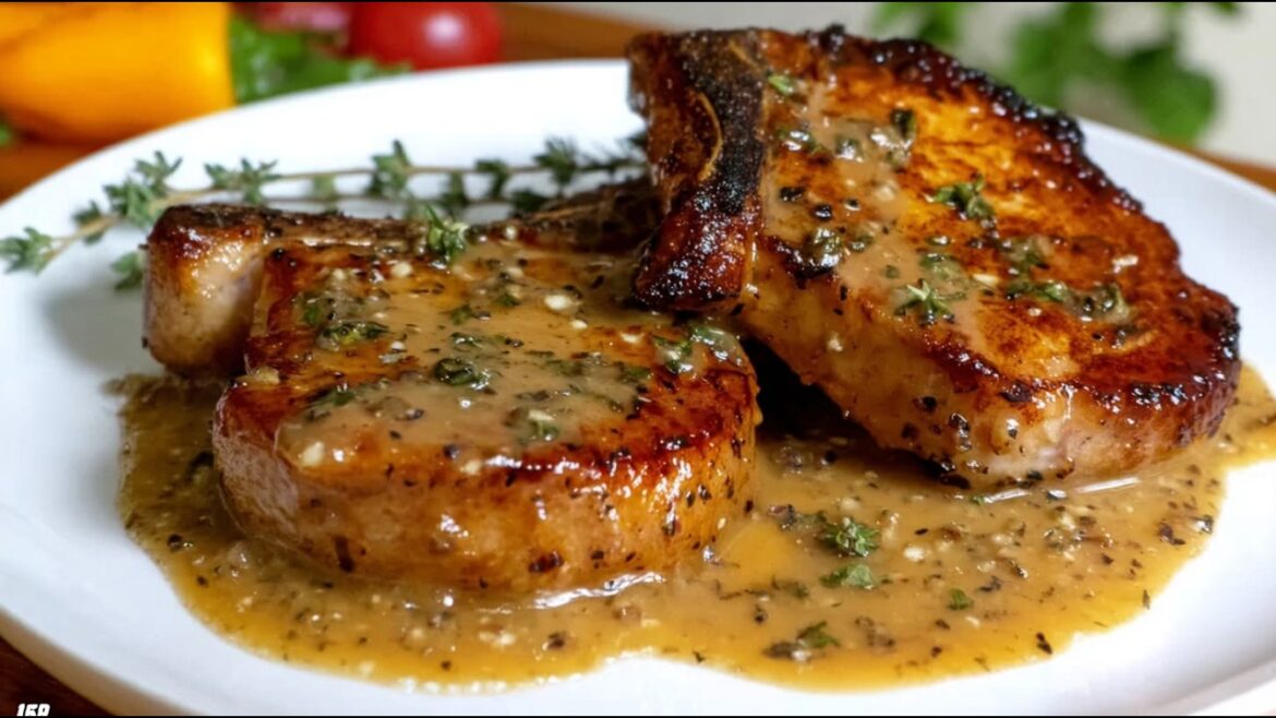 Leckerer als im Restaurant! Saftige Schweinekoteletts in Knoblauchsauce | Super lecker & einfach!