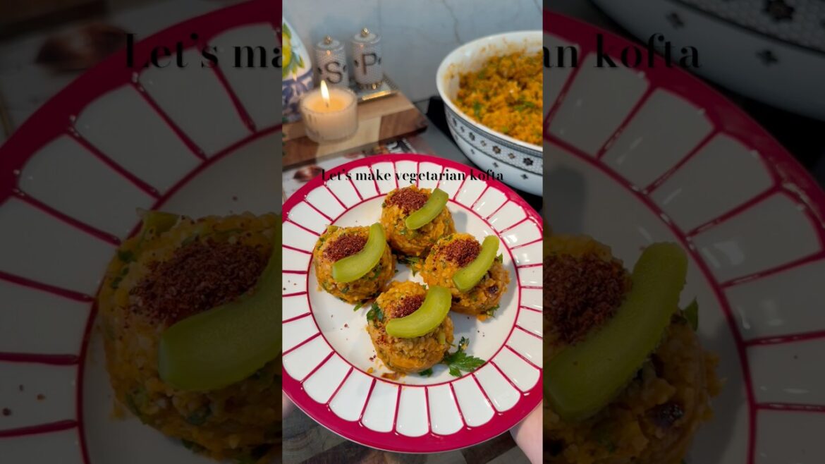 Turkish vegetarian kofta #vegetarianrecipes #shortsrecipe