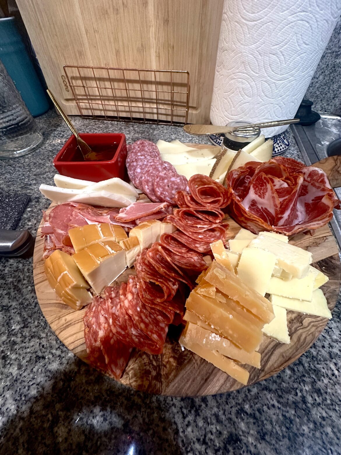 Mini cheese & meat board