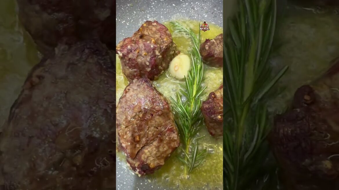 Risoto de pêra com gorgonzola e filé mignon grelhado #food #deliciasdacozinha #comida #foodie