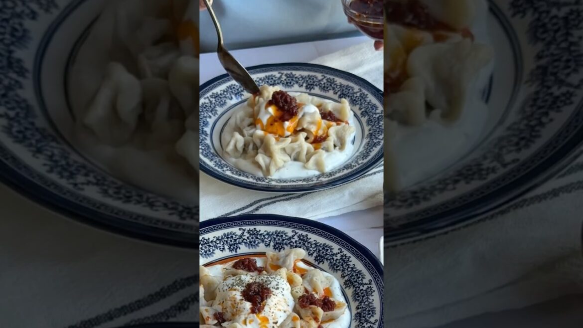 Turkish Manti | Tiny Dumplings with Garlicky Yogurt