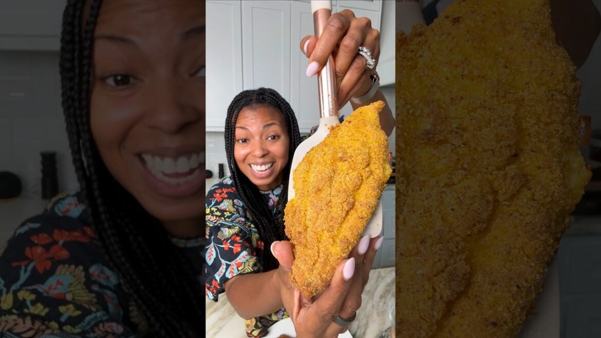 My Oven Fried Fish tastes like the real thing, no deep fryer needed! #fish #cooking #shorts