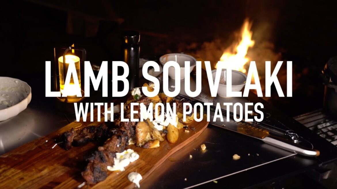 TIEGEAR | Lamb Souvlaki with Lemon Potatoes | CAMP COOKING TIEGEAR | Lamb Souvlaki with Lemon Potatoes | CAMP COOKING