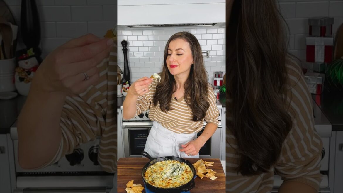 One Dip to Rule Them All: Spinach Artichoke Bake! #shorts