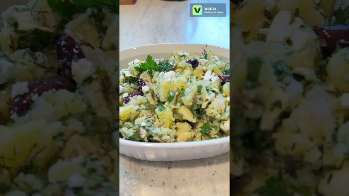 Greek Potato Salad #summertime #greeksalad #fetacheese #salad #kalamata #picnic #dill #parsley