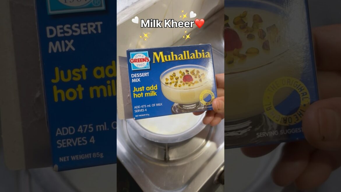 Kheer Recipe | Greens Muhallabia Kheer | Dessert Mix Recipe | Greens Kheer Recipe.