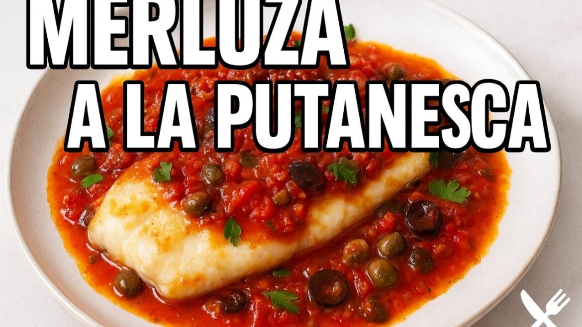 Receta Infalible: Merluza a la Puttanesca, ¡Plato Italiano Fácil! Receta Infalible: Merluza a la Puttanesca, ¡Plato Italiano Fácil!