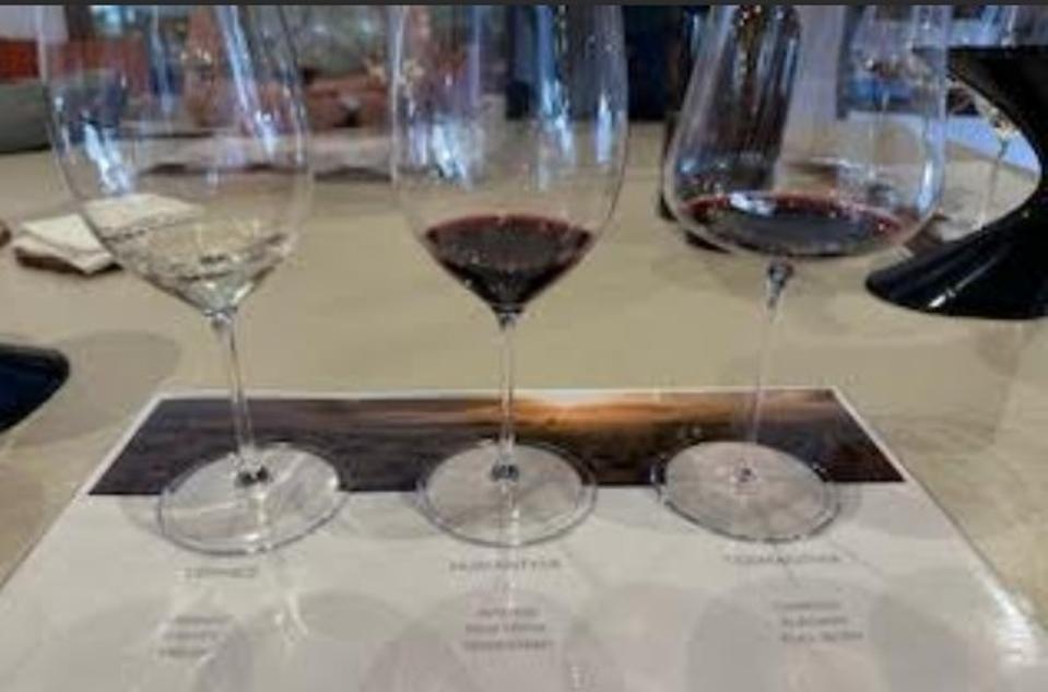 Three Numanthia wines at a tasting at the Bodega in September 2025