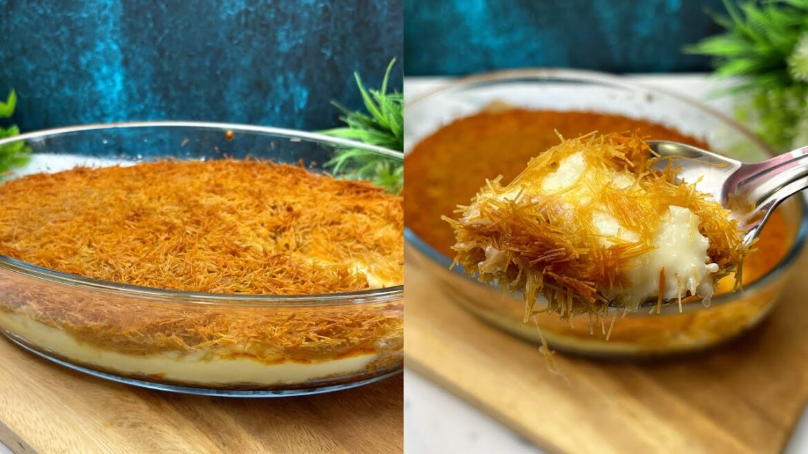 Kunafa Like Dessert with Vermicelli Semiya |Crispy Creamy Easy Homemade Kunafa Recipe