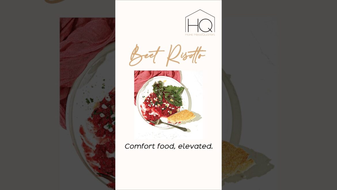 Beet Risotto: Comfort Food with a Gourmet Twist ✨ #shorts Beet Risotto: Comfort Food with a Gourmet Twist ✨ #shorts