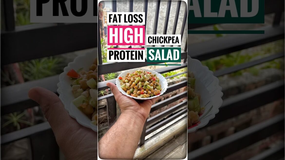 Fat loss chickpea salad | #salad #fatlossjourney #nautiyaltreat #feedshorts #healthy #proteindiet