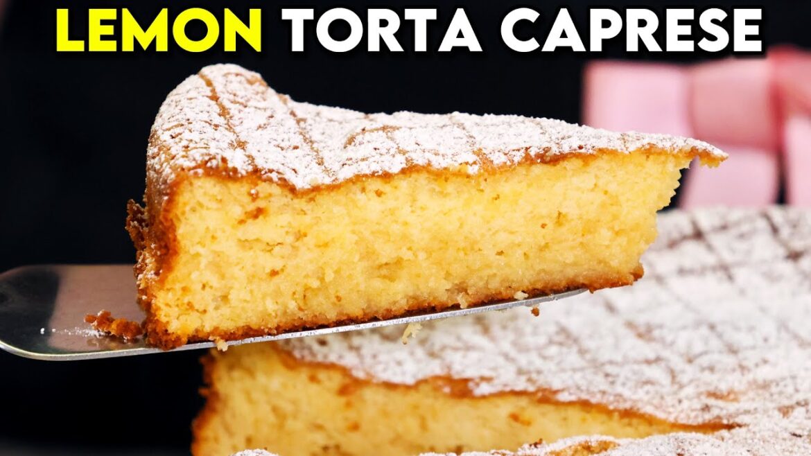 LEMON CAPRESE BIANCA | Torta Caprese with Lemons and White Chocolate!