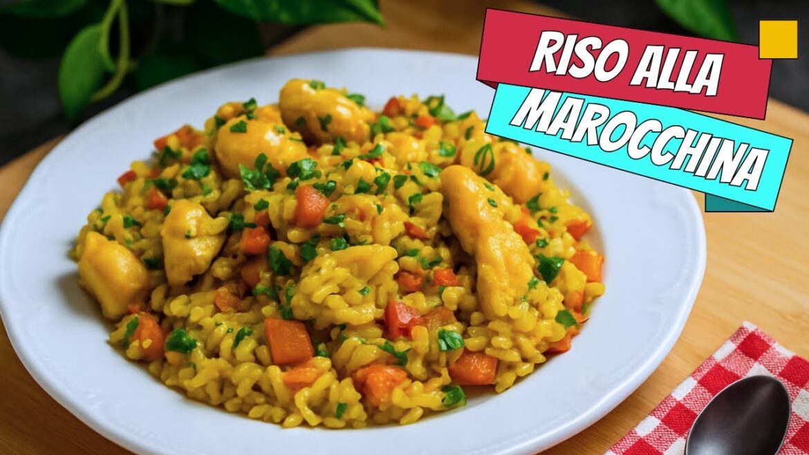 Riso con pollo e verdure alla marocchina