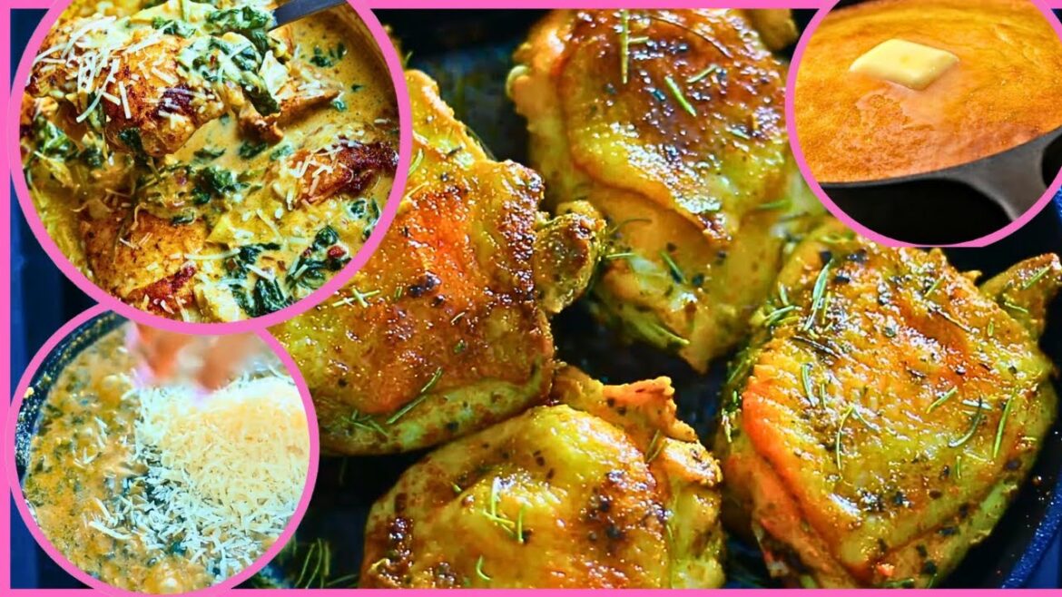 EASY RECIPES TO MAKE AT HOME |Southern SOUL FOOD RECIPES | CRISPY oven BAKED CHICKEN EASY RECIPES TO MAKE AT HOME |Southern SOUL FOOD RECIPES | CRISPY oven BAKED CHICKEN