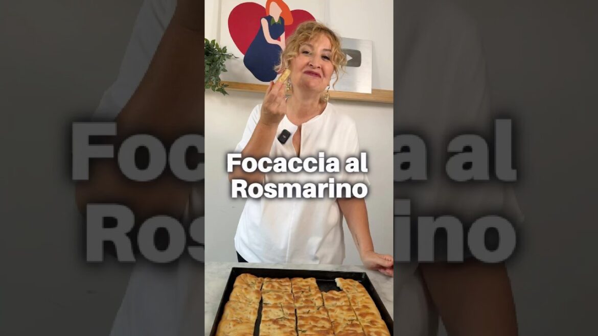 LA MIA FOCACCIA AL ROSMARINO #nataliacattelani #ricette #focaccia