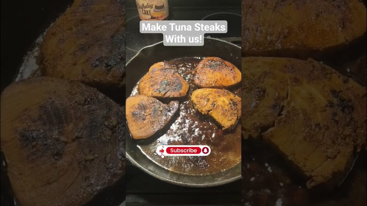 Amazing Italian Tuna Steak #yummy #recipe #hubbyinthekitchen #tuna #anniversary #viralvideo #shorts