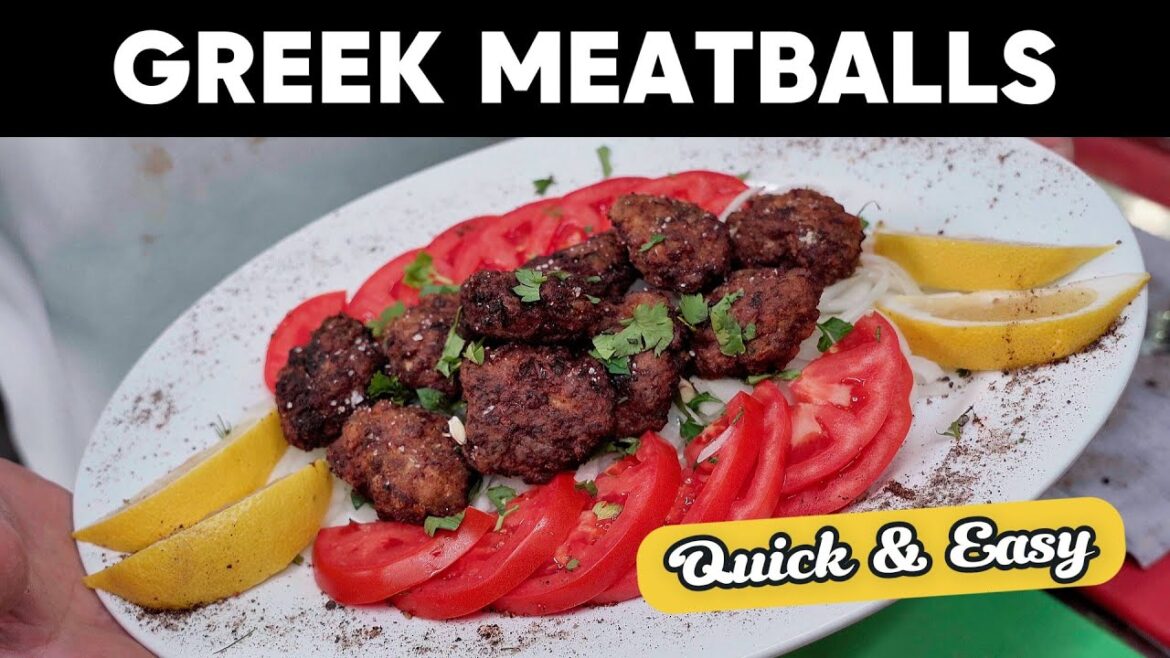 Quick and easy Greek pan fried meatballs (keftedes)