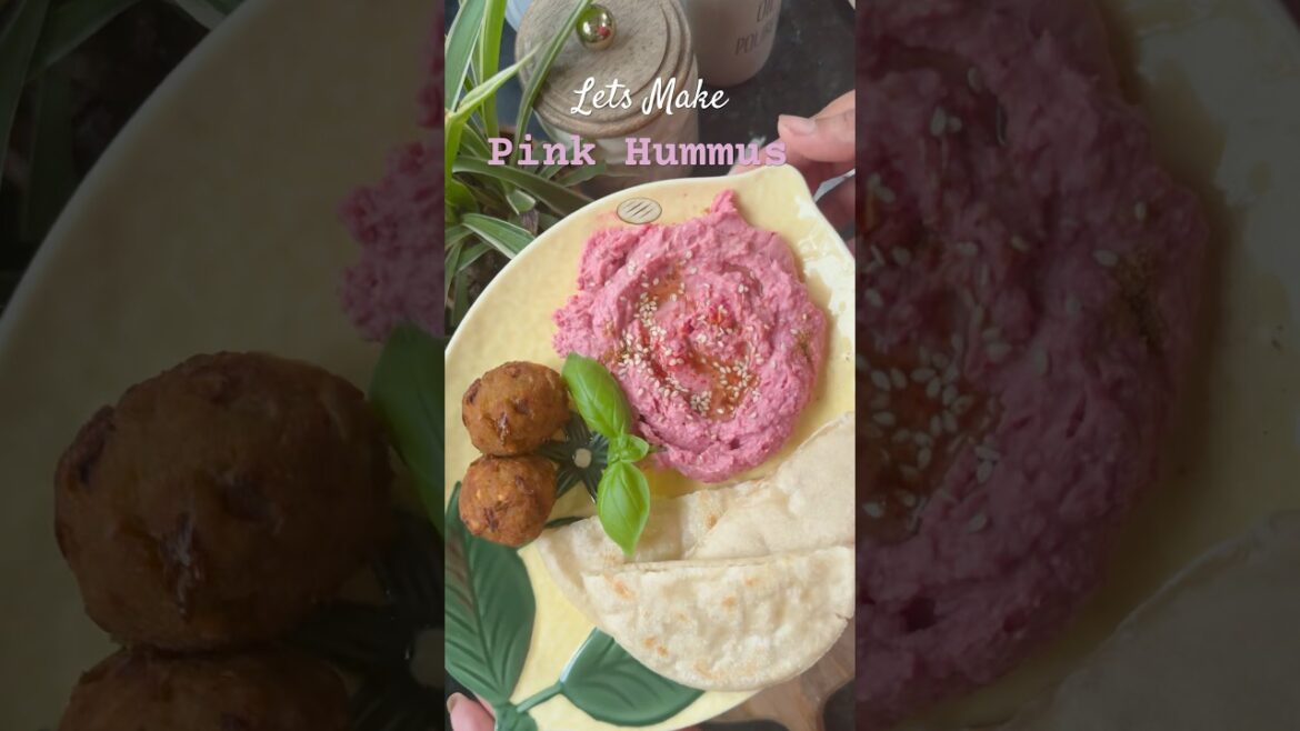 Pink Hummus #shortsfeed #recipe #shorts #lebanese
