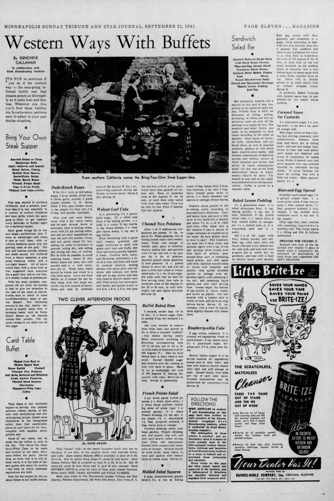 September 21, 1941: Western Ways With Buffets