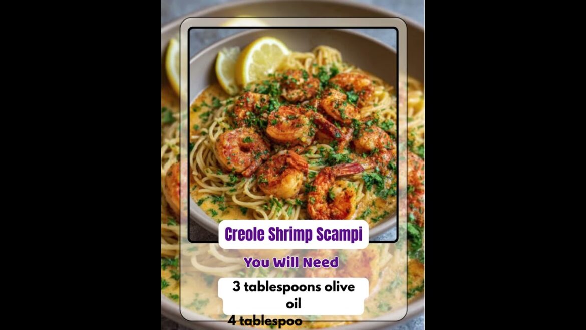 Creole Shrimp Scampi | Spicy Garlic Butter Shrimp Pasta in 20 Minutes