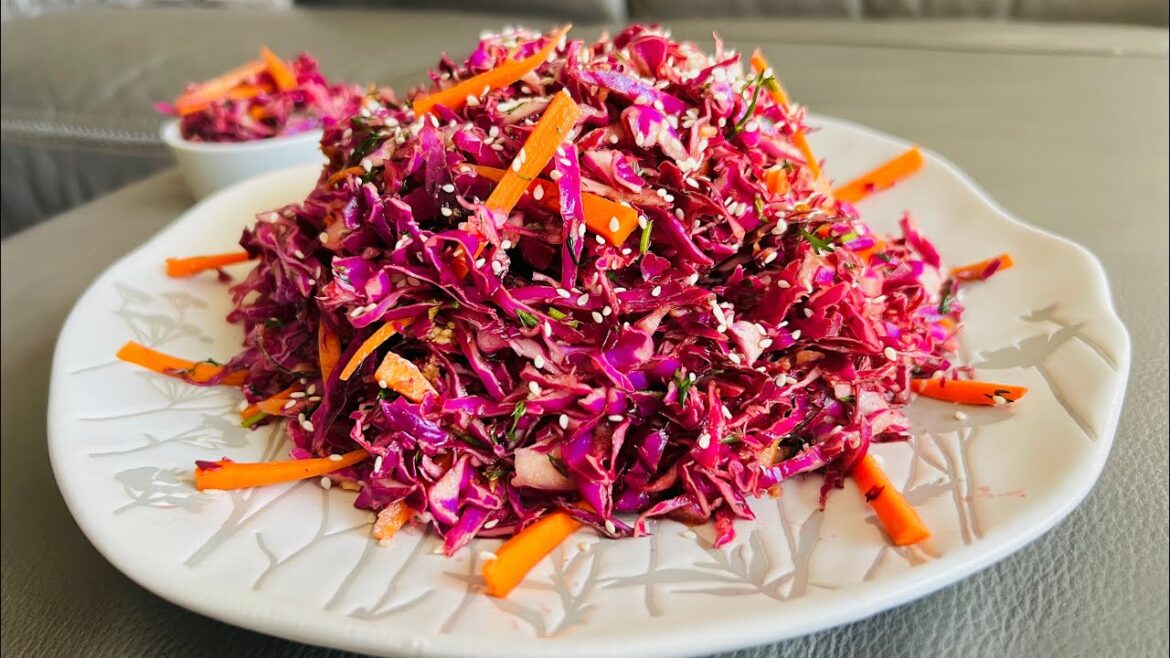Tasty Red Cabbage Salad Perfect for a Healthier You!