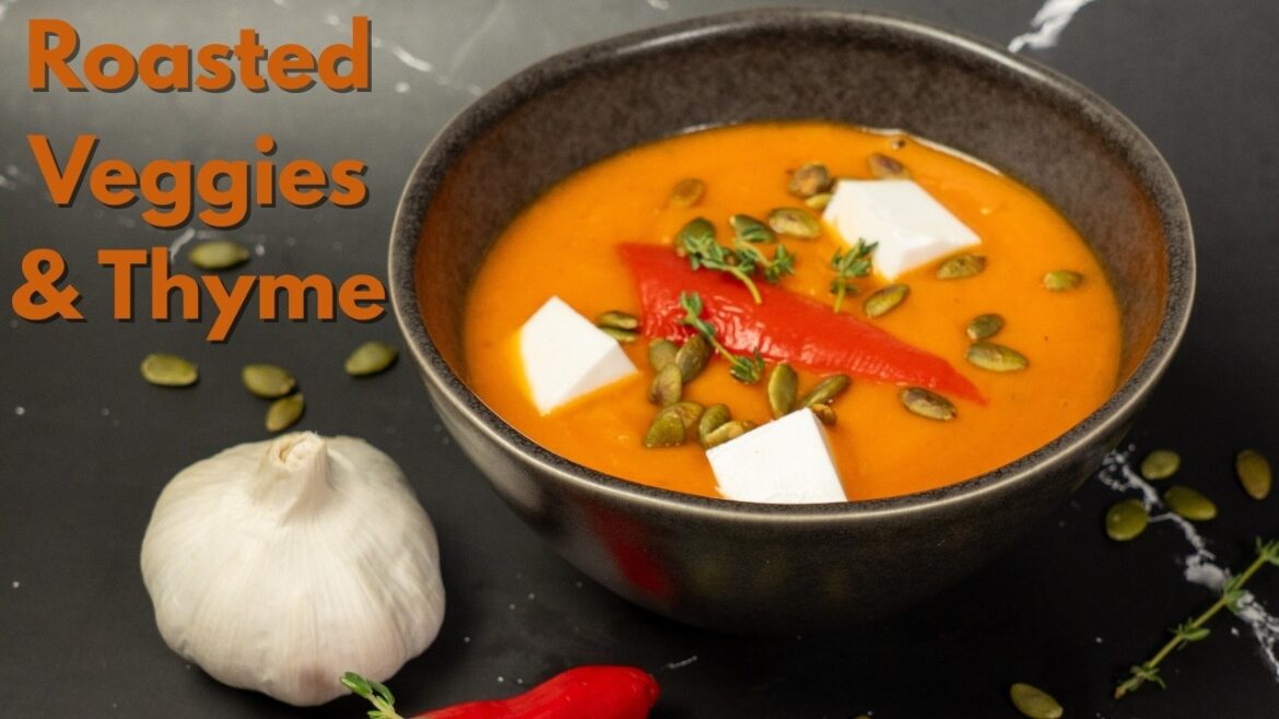 Creamy Roasted Pumpkin & Red Pepper Soup | Autumn Comfort Food Creamy Roasted Pumpkin & Red Pepper Soup | Autumn Comfort Food