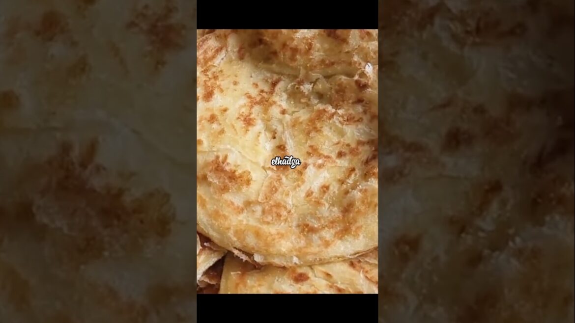 msemen méloui, crêpes feuilletées marocaines. مسمن ملوي. Moroccan puff pastry pancakes