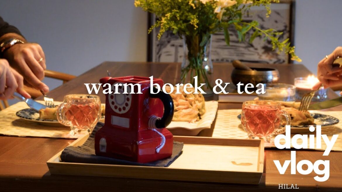 spinach & cheese borek | cozy silent sunday at home