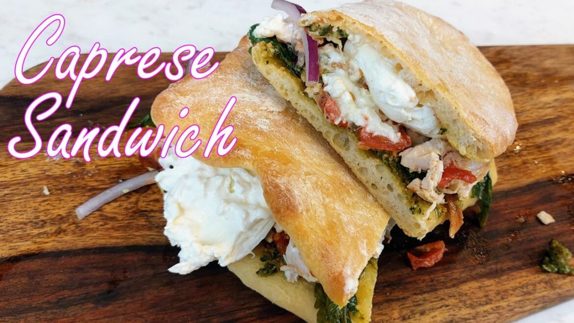 The Best Caprese Chicken Sandwich You’ll Ever Make! (With Homemade Pesto) The Best Caprese Chicken Sandwich You'll Ever Make! (With Homemade Pesto)