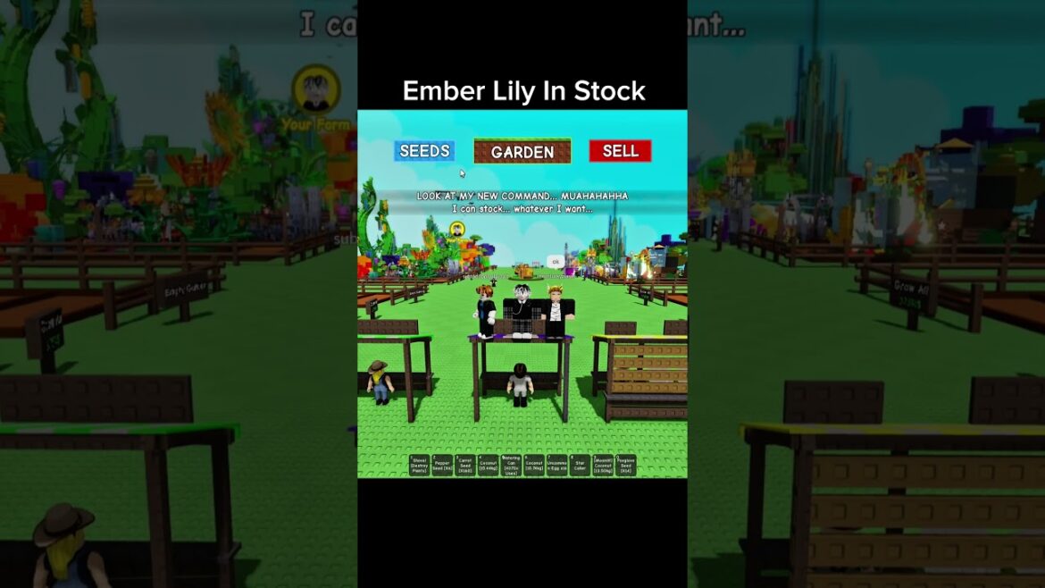 Ember Lily In Stock Weekly Update In Grow A Garden #growagarden #roblox