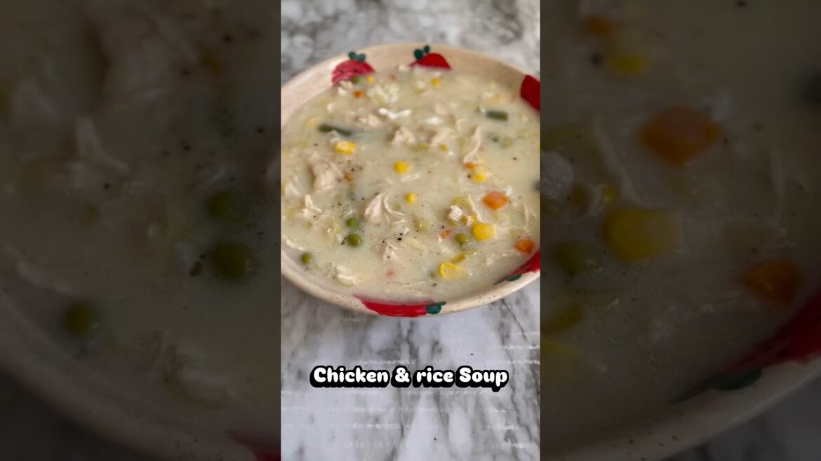Chicken and rice soup #soupseason #souprecipe Chicken and rice soup #soupseason #souprecipe