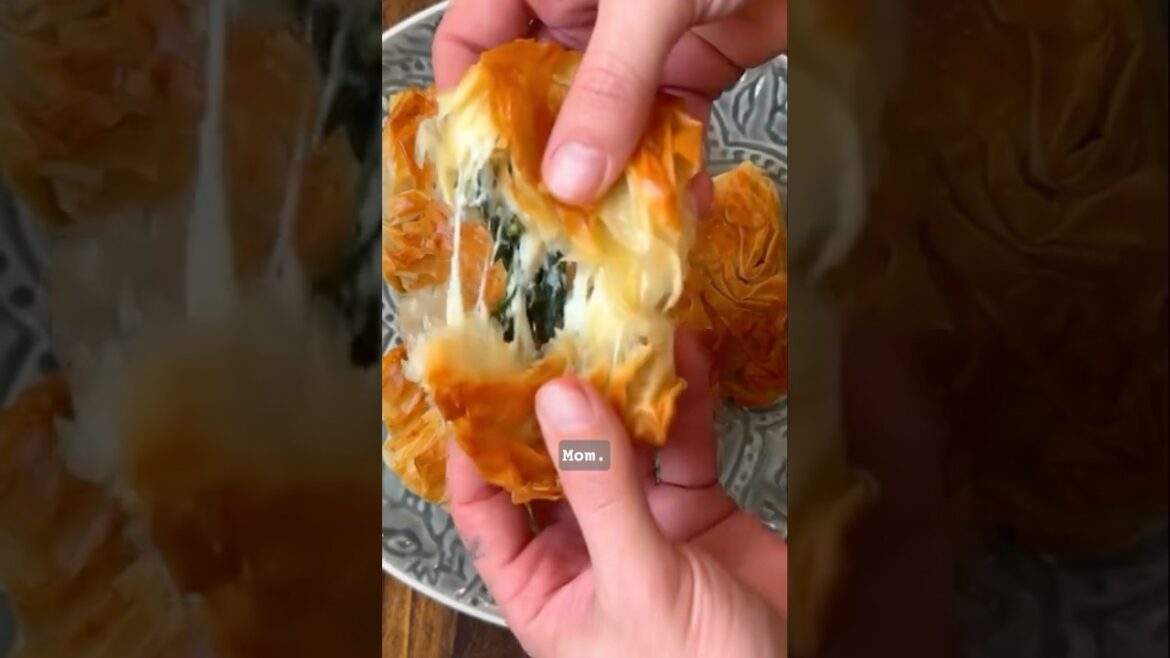 How to Make Spinach & Cheese Börek | Easy and Delicious طرز تهیه بورک اسفناج و پنیر ساده و خوشمزه