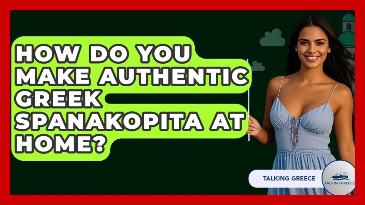 How Do You Make Authentic Greek Spanakopita At Home? - Talking Greece