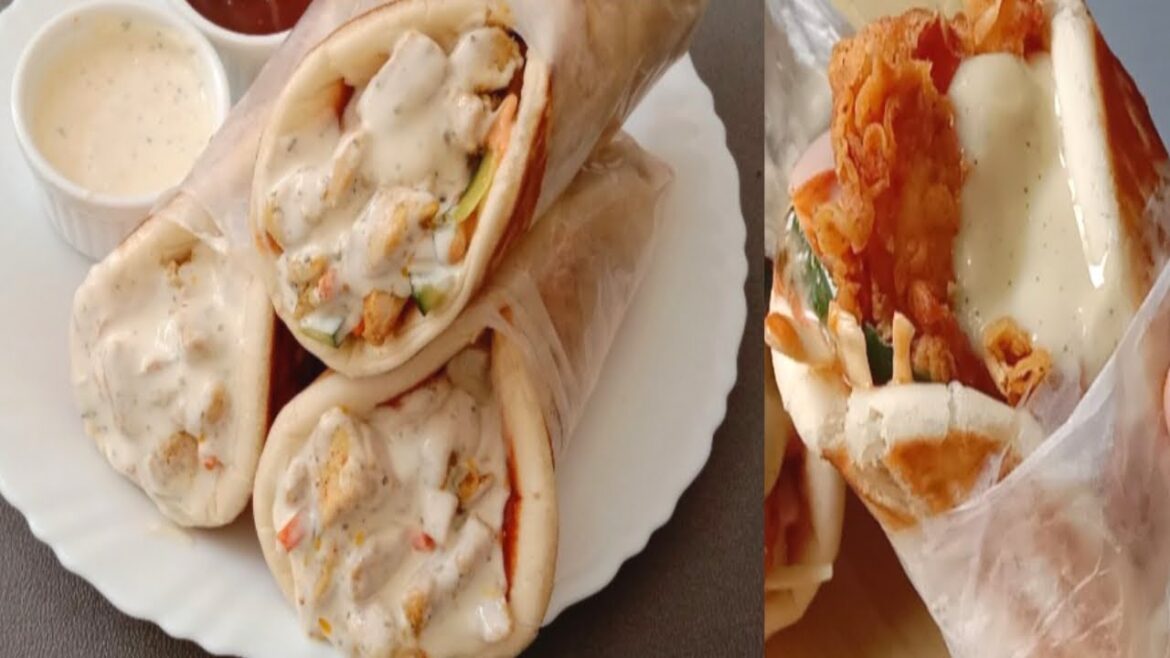 Chicken Shawarma Recipe in Two Ways , With Sauce 100% Authentic taste Chicken Shawarma Recipe in Two Ways , With Sauce 100% Authentic taste