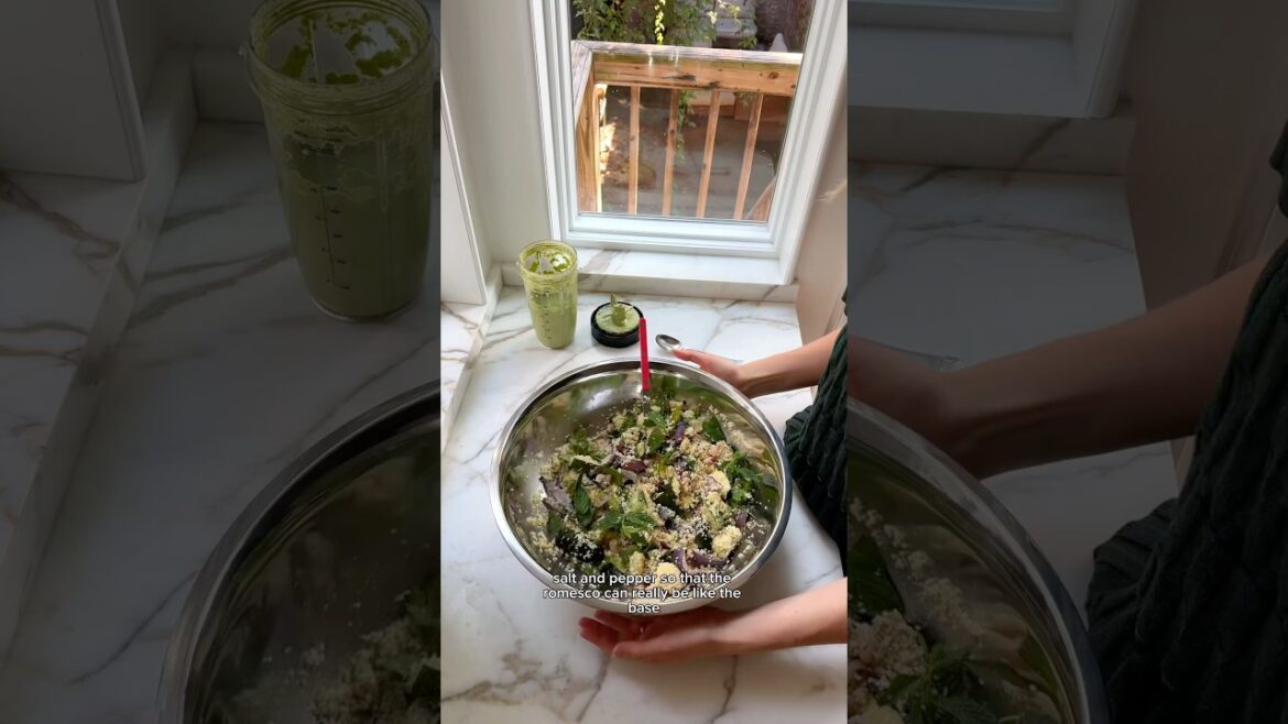 Green Romesco Couscous Salad! Green Romesco Couscous Salad!