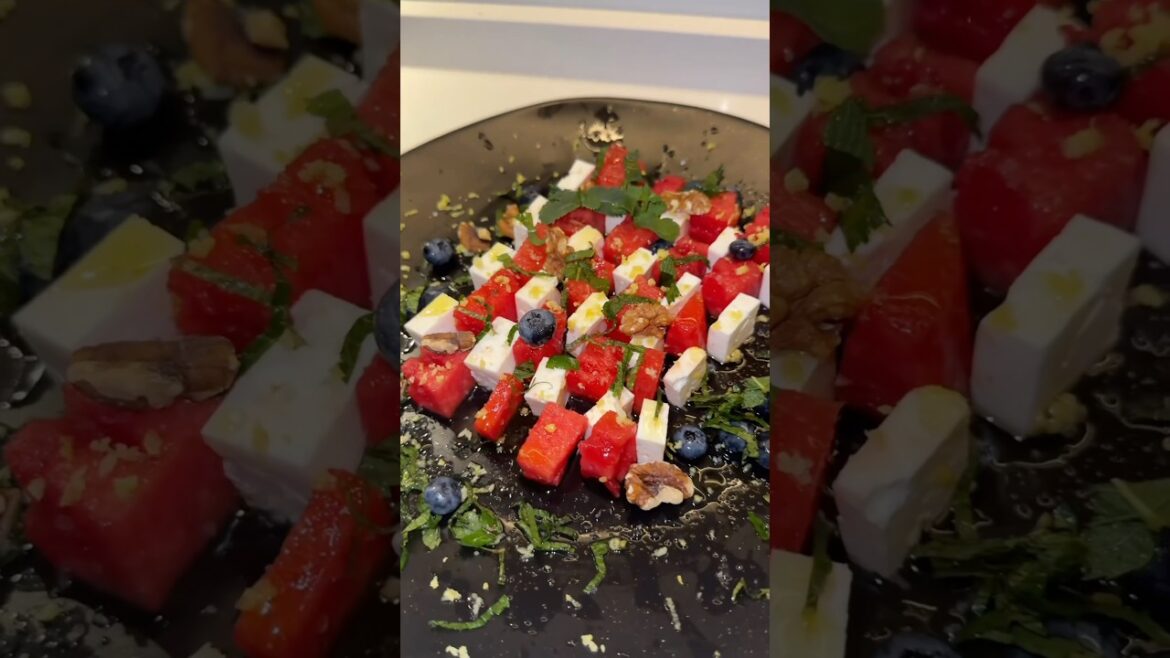 Greek Watermelon Feta Salad, my way! Greek Watermelon Feta Salad, my way!