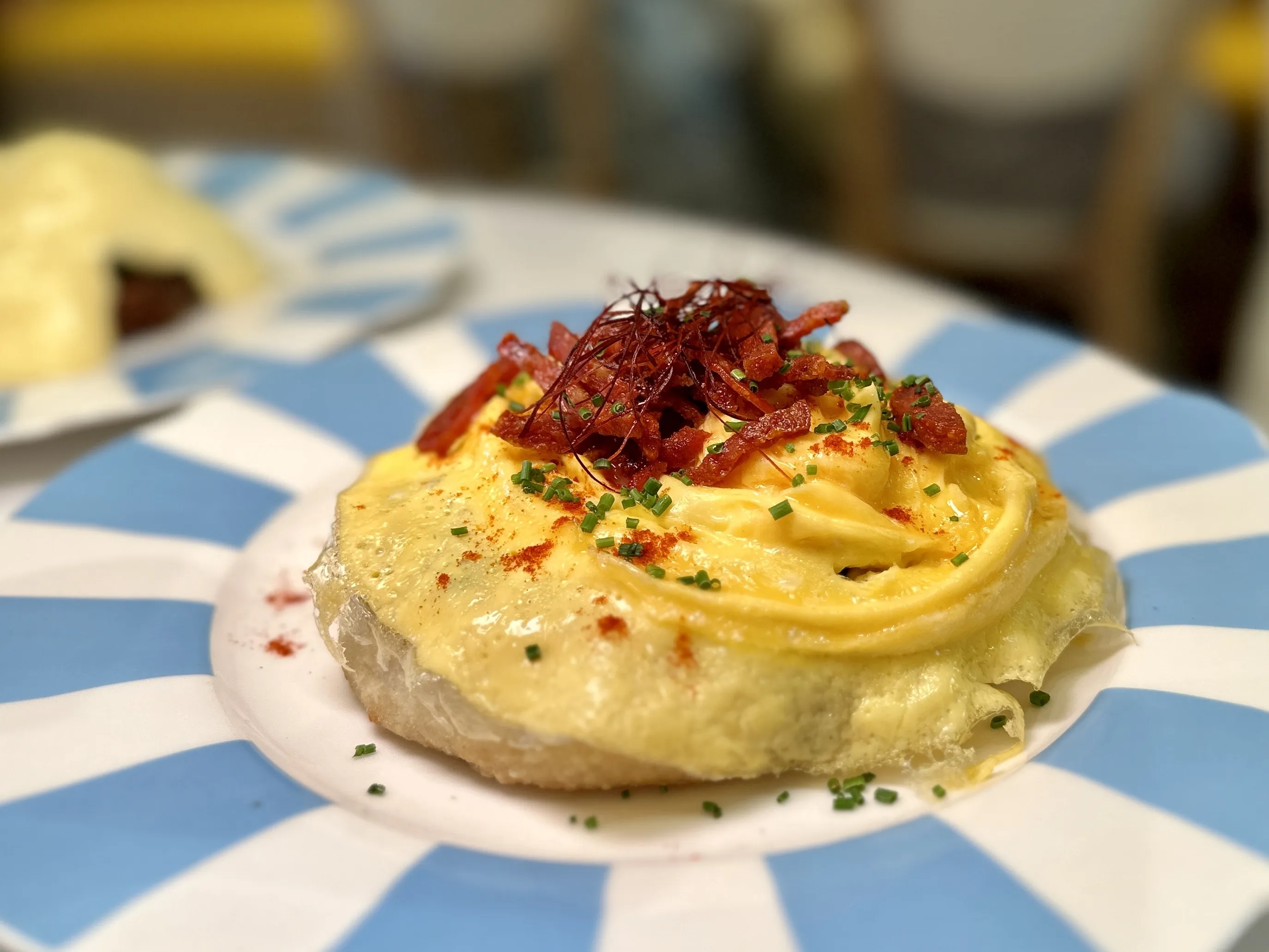Folded Eggs alla Diavola Fortuna Terrazza