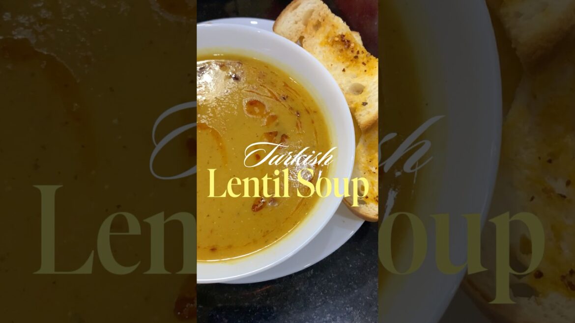 Turkish Lentil Soup Recipe - comment down your favorite kind of soup! #lentilsoup #soup #recipe #fyp