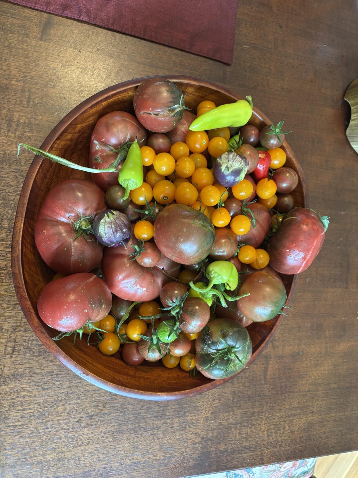 Another 8 pounds of tomatoes! Will this Iowa garden never quit?! 😊