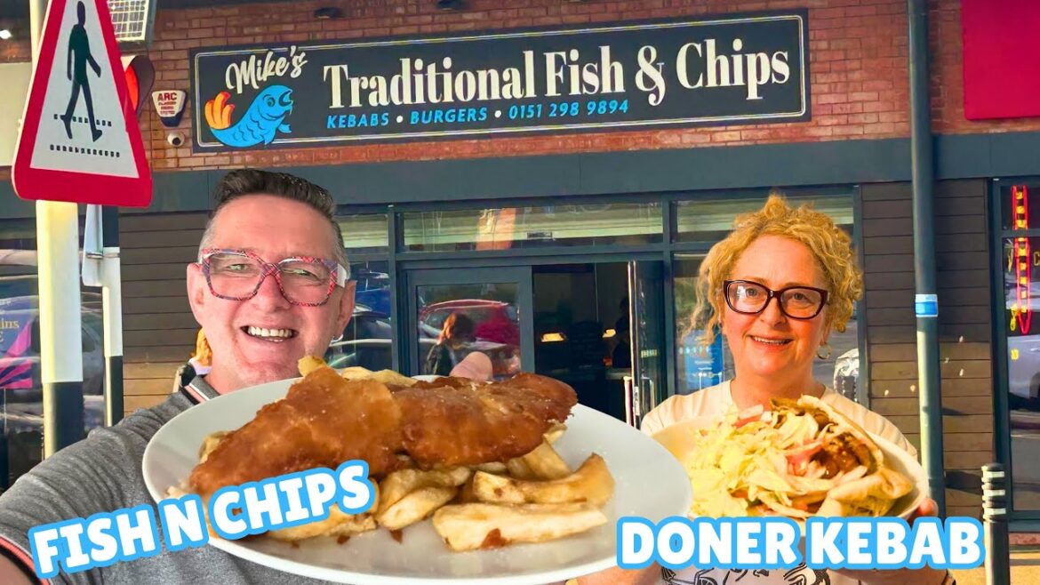 Traditional Fish n Chips and a Doner Kebab Traditional Fish n Chips and a Doner Kebab