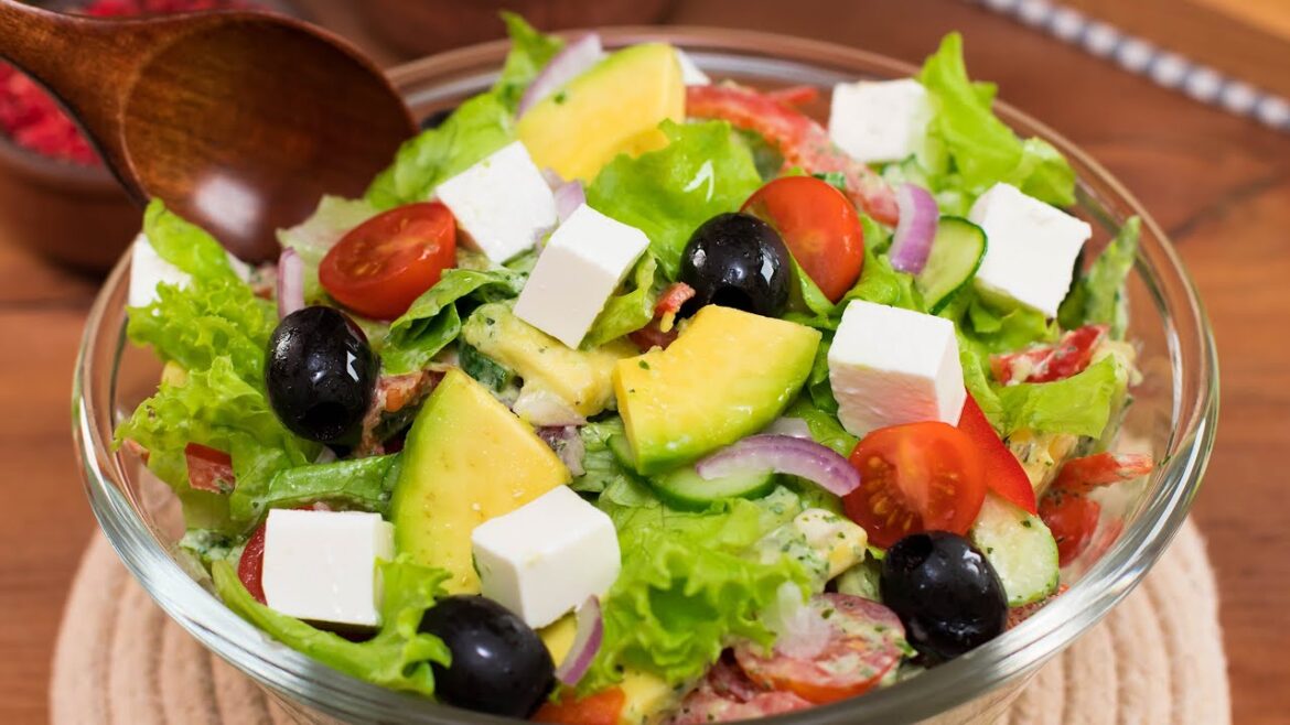 Avocado, cucumber and tomatoes. Everyone asks me for the recipe. The Best Salad You'll Ever Make